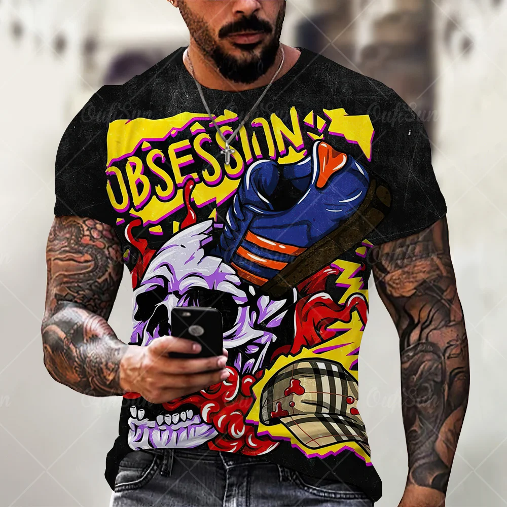 Summer Fashion Hot Sale 3D Print Men's Casual Fashion T-shirt Round Neck Loose Oversized Muscle Streetwear
Summer Fashion Hot Sale 3D Print Men's Casual Fashion T-shirt Round Neck Loose Oversized Muscle Streetwear