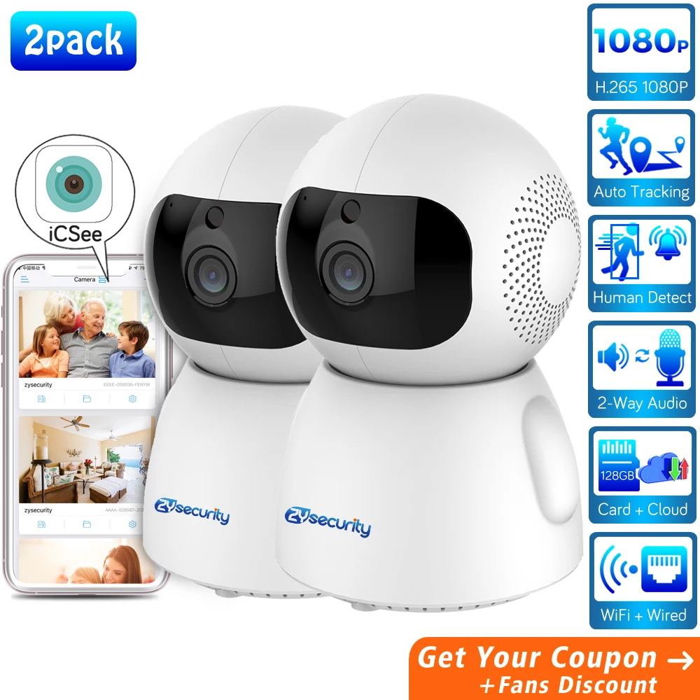 HD 1080P AI Cloud IP Camera WiFi H.265 Auto Tracking Smart Wireless Home Security Camera Pan Tilt Zoom Camera Video Surveillance
HD 1080P AI Cloud IP Camera WiFi H.265 Auto Tracking Smart Wireless Home Security Camera Pan Tilt Zoom Camera Video Surveillance