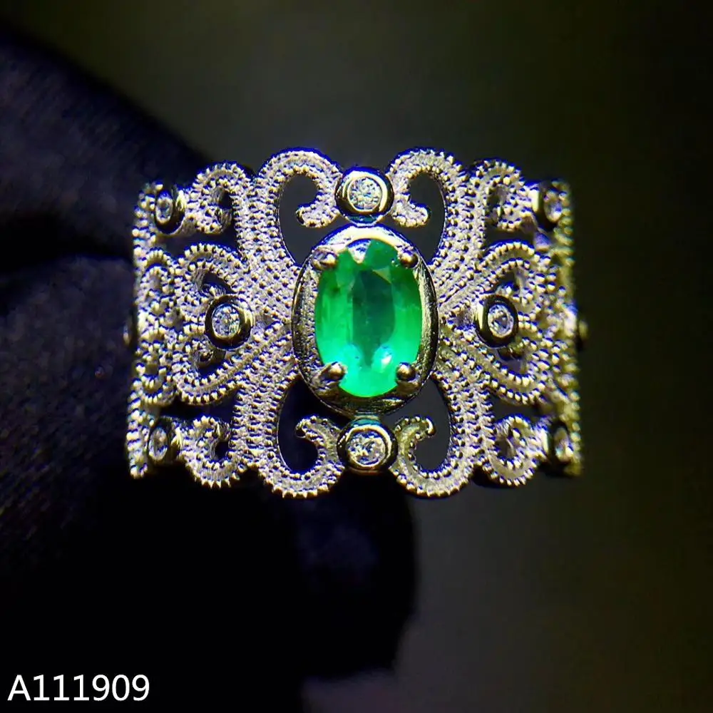 KJJEAXCMY boutique jewelry 925 sterling silver inlaid Natural Emerald ring support detection generous
KJJEAXCMY boutique jewelry 925 sterling silver inlaid Natural Emerald ring support detection generous