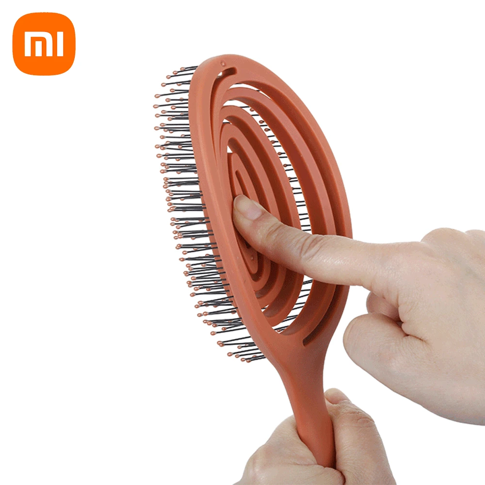Расслабляющая эластичная Массажная расческа xiaomi Xinzhi портативная щетка для волос