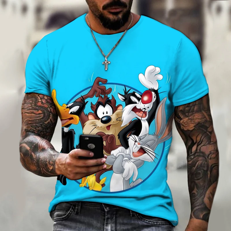 Cartoon animated men's T-shirt with cat and dog pattern 3D printing O-neck High-quality casual loose clothing XL 6XL
Cartoon animated men's T-shirt with cat and dog pattern 3D printing O-neck High-quality casual loose clothing XL 6XL