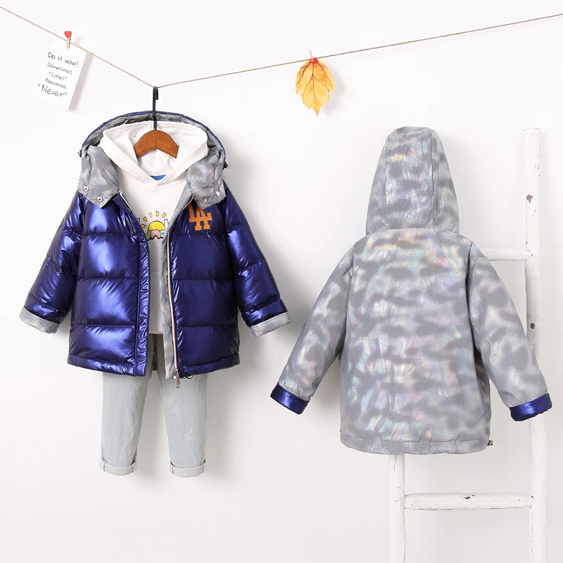 Одежда с обеих сторон одежда для мальчиков зимний пуховик детское