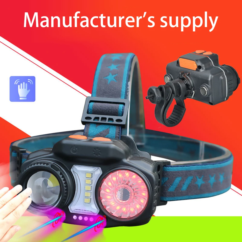 Smart Waving Sensor LED Headlight Headlamp USB Rechargeable Flashlight Torch Bike Light Work Light For Camping Night Fishing
Smart Waving Sensor LED Headlight Headlamp USB Rechargeable Flashlight Torch Bike Light Work Light For Camping Night Fishing