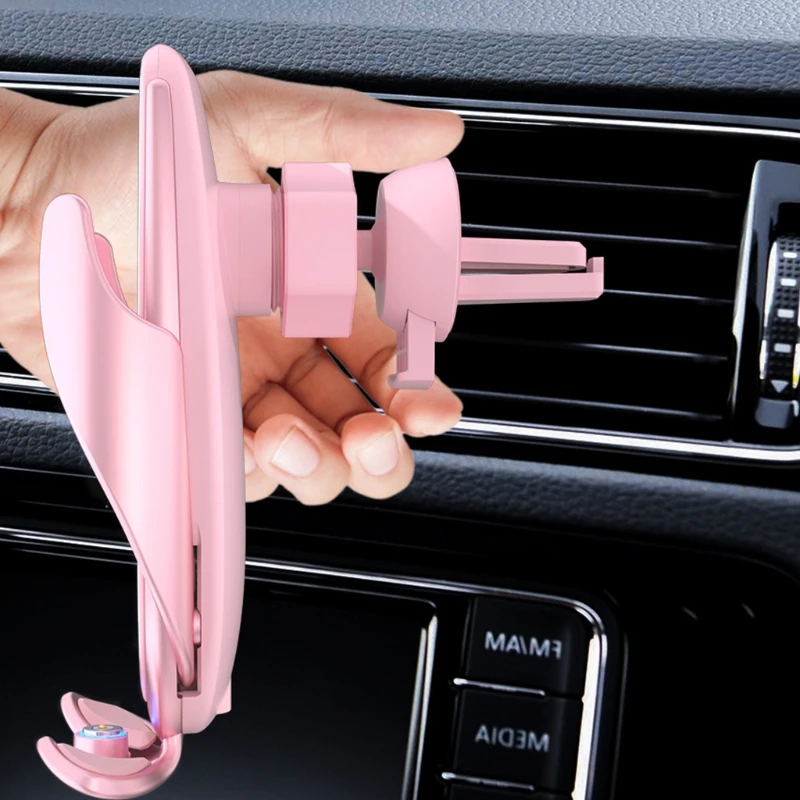 Auto Clamping Smart Sensor Car Air Vent Phone Holder Wireless Charger Mount Bracket
Auto Clamping Smart Sensor Car Air Vent Phone Holder Wireless Charger Mount Bracket