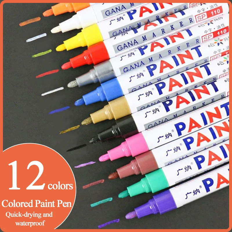 GANA GN-110 Oily Paint Marker Pen Vehicle Car Scratch Repair Paint Tire Pen Glass/Metal/Plastic/Ceramic/Wood/Leather/Tire Marker
GANA GN-110 Oily Paint Marker Pen Vehicle Car Scratch Repair Paint Tire Pen Glass/Metal/Plastic/Ceramic/Wood/Leather/Tire Marker
