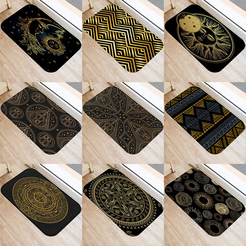 Black Golden Geometric Kitchen Entrance Door Mat 40*60 cm Velvet Carpet Doormat Colorful Indoor Floor Mats Anti-Slip Rug 48014
Black Golden Geometric Kitchen Entrance Door Mat 40*60 cm Velvet Carpet Doormat Colorful Indoor Floor Mats Anti-Slip Rug 48014