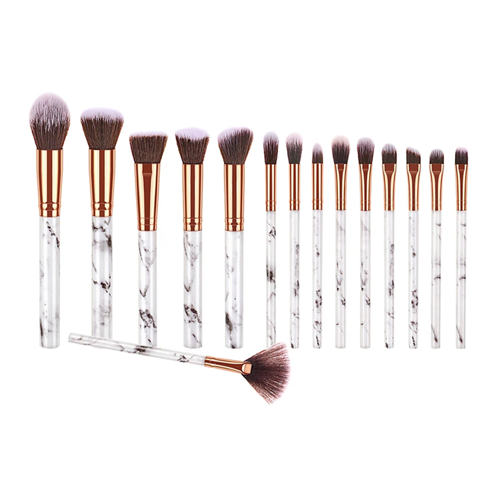 15x Marble Design Beauty Cosmetic Brushes Face Loose Blusher Eyeshadow Brush Kit
15x Marble Design Beauty Cosmetic Brushes Face Loose Blusher Eyeshadow Brush Kit