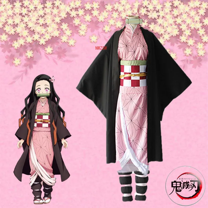 Аниме Demon Slayer Kamado Nezuko Косплей костюмы Kimetsu no Yaiba женское Розовое Кимоно костюмы на Хэллоуин для женщин
Аниме Demon Slayer Kamado Nezuko Косплей костюмы Kimetsu no Yaiba женское Розовое Кимоно костюмы на Хэллоуин для женщин
