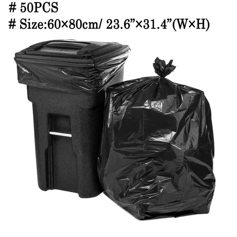 50 Pcs Heavy Duty 15 Gallon Extra Large Commercial Trash Bag Garbage Yard Black Garbage Bag
50 Pcs Heavy Duty 15 Gallon Extra Large Commercial Trash Bag Garbage Yard Black Garbage Bag