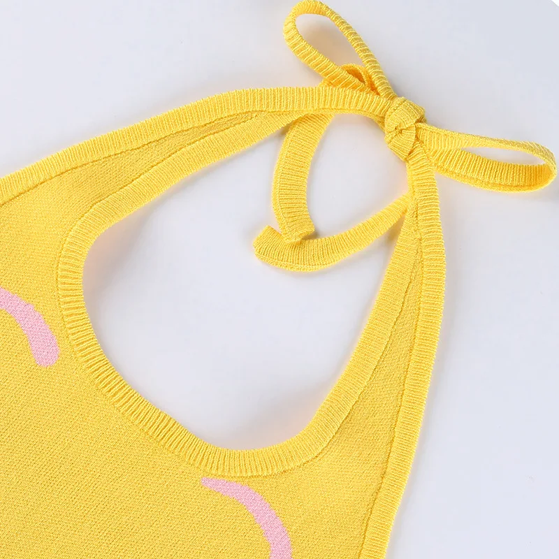 Summer new casual print hit color beach wind halter slim backless long dress
Summer new casual print hit color beach wind halter slim backless long dress