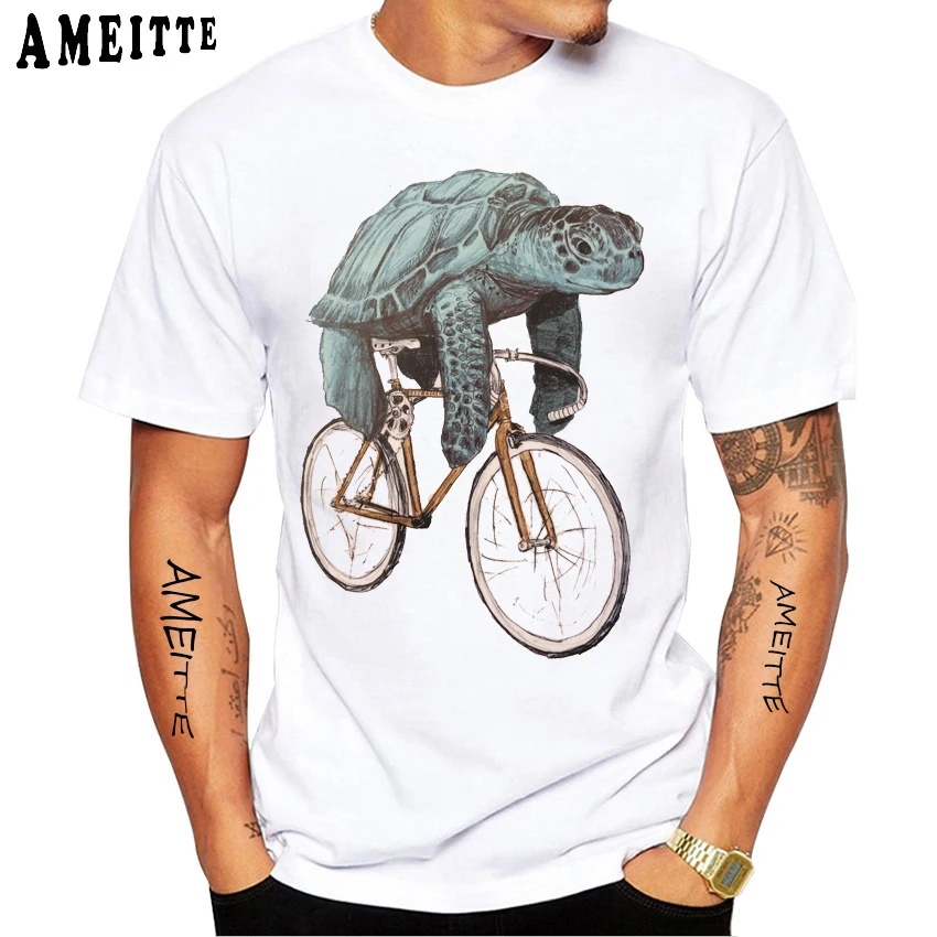 New Summer Fashion Men Short Sleeve Sea Turtle A Ride Bicycle Design T-Shirt Race Cars Print Boy Casual White Tops Cool Man Tees
New Summer Fashion Men Short Sleeve Sea Turtle A Ride Bicycle Design T-Shirt Race Cars Print Boy Casual White Tops Cool Man Tees