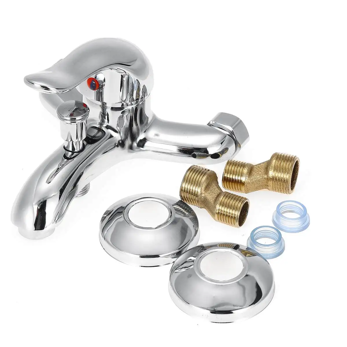 Xueqin Hot And Cold Water Mixer Bathroom Tub Shower Faucet Mount Shower Head Bath Faucet Valve Mixer Tap Bath Shower Mixer