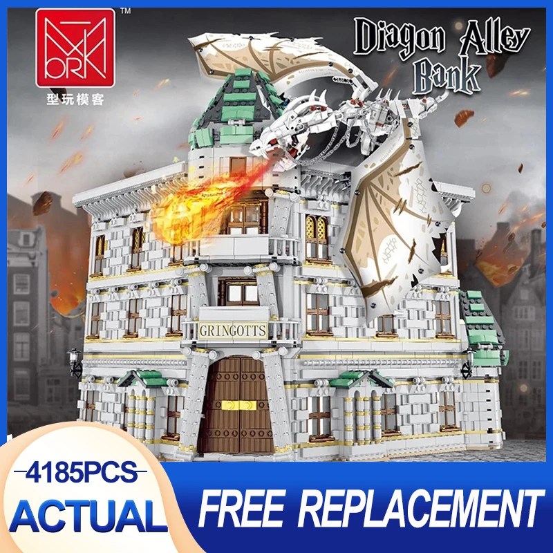 Harrys Series Gringotts Diagon Alley Bank MOC 032101 Street View Builbing Blocks Brick Children's Educational Toys Gifts Set
Harrys Series Gringotts Diagon Alley Bank MOC 032101 Street View Builbing Blocks Brick Children's Educational Toys Gifts Set