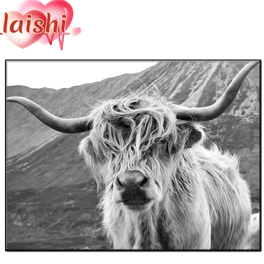 5D DIY Black and white animal art, Dutch highland cattle Diamond Painting Kit Full Drill Square Embroidery Mosaic Art Decor Gift
5D DIY Black and white animal art, Dutch highland cattle Diamond Painting Kit Full Drill Square Embroidery Mosaic Art Decor Gift