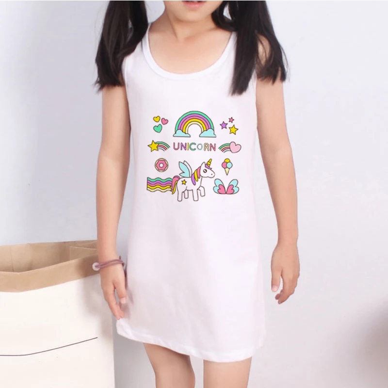 Unicorn For 2021 Summer Casual Anime Clothes For Girls Top Solid Color Vest skirt Children's Clothing From 4 To 9 Years Cute
Unicorn For 2021 Summer Casual Anime Clothes For Girls Top Solid Color Vest skirt Children's Clothing From 4 To 9 Years Cute
