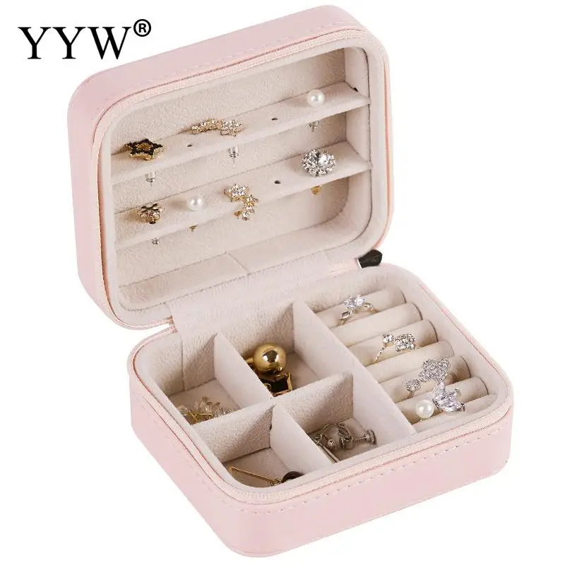 PU Leather Jewelry Box Portable Storage Organizer Zipper Portable Women Display Case Multifunctional Bracelet Necklace Storage
PU Leather Jewelry Box Portable Storage Organizer Zipper Portable Women Display Case Multifunctional Bracelet Necklace Storage