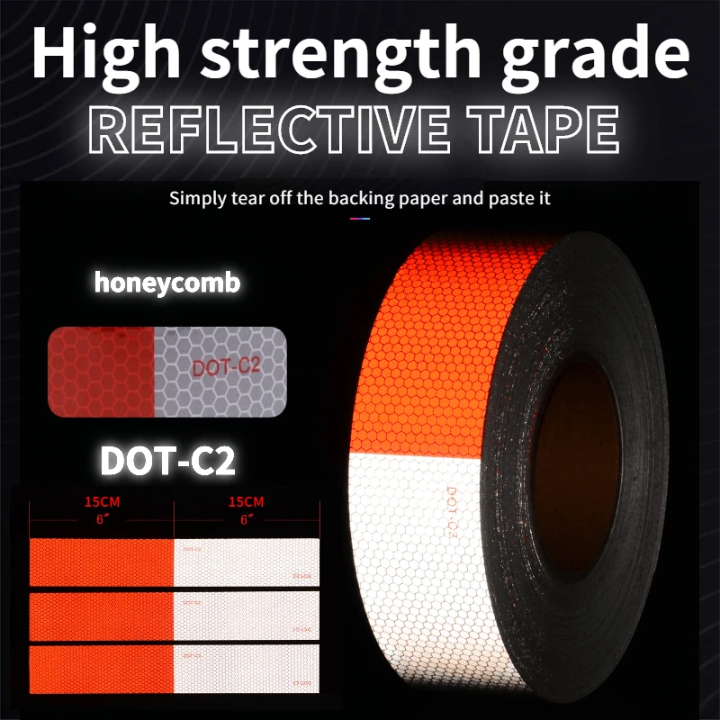 Reflective Sticker High Strength DOT Reflective Tape Red and White Reflective Tape High Strength Reflective Tape Reflective Film
Reflective Sticker High Strength DOT Reflective Tape Red and White Reflective Tape High Strength Reflective Tape Reflective Film