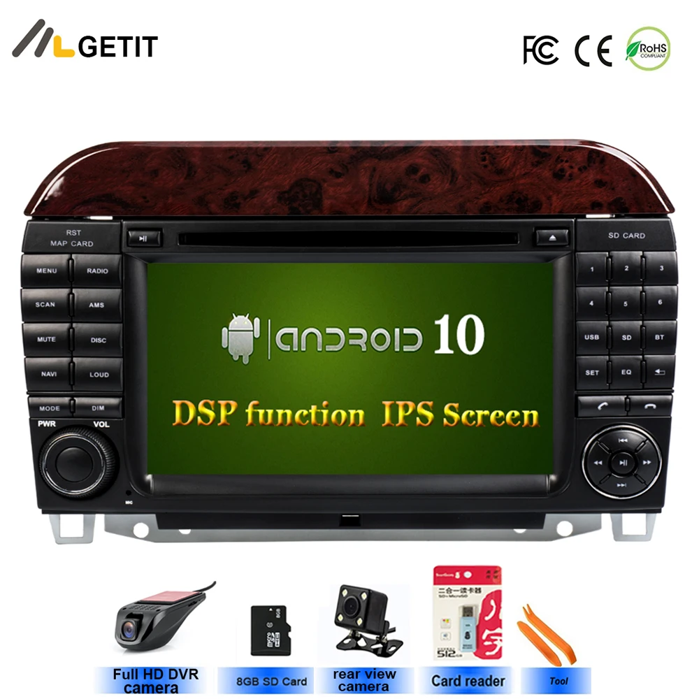 Android 10 Car DVD Player Radio GPS for Mercedes/Benz W220 W215 S280 S430 S500 S55 with BT WiFi
Android 10 Car DVD Player Radio GPS for Mercedes/Benz W220 W215 S280 S430 S500 S55 with BT WiFi