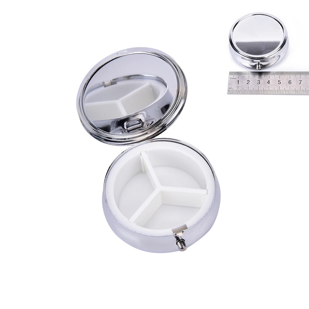 1 Pc Advantageous Container Medicine Case Metal Round Silver Tablet Pill Boxes Holder Waterproof sterile
1 Pc Advantageous Container Medicine Case Metal Round Silver Tablet Pill Boxes Holder Waterproof sterile