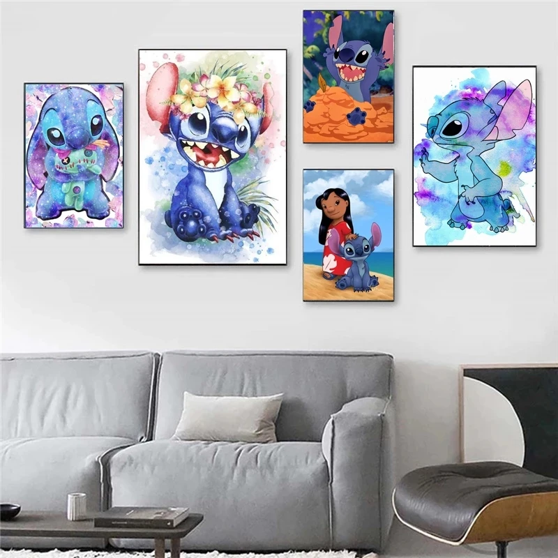 Cartoon Cute Stitch Canvas Painting Anime Poster Modern Prints Disney Role Picture Home Decor Kindergarten Living Room Wall Art
Cartoon Cute Stitch Canvas Painting Anime Poster Modern Prints Disney Role Picture Home Decor Kindergarten Living Room Wall Art