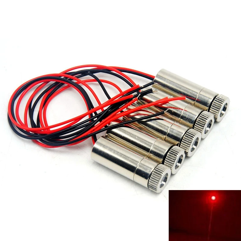 5pcs Dot Red Positioning Lights 650nm 30mw Laser Diode Module w Focusable Focus Point Head
5pcs Dot Red Positioning Lights 650nm 30mw Laser Diode Module w Focusable Focus Point Head