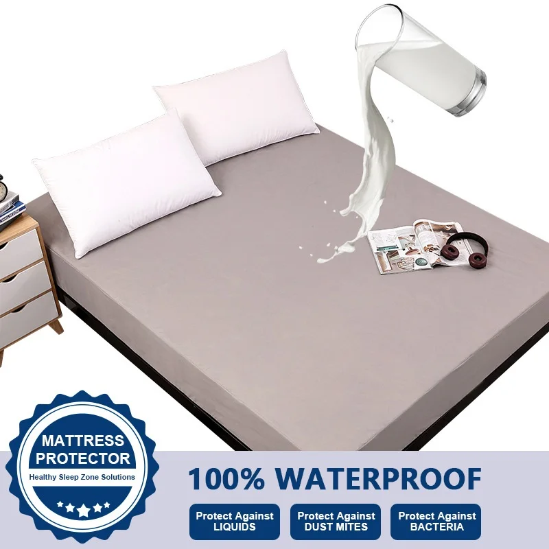 Waterproof Mattress Cover Soft Brushed Fitted Bed Air-Permeable All-inclusive Bed Pad Protectore Cover Not Including Pillowcase
Waterproof Mattress Cover Soft Brushed Fitted Bed Air-Permeable All-inclusive Bed Pad Protectore Cover Not Including Pillowcase