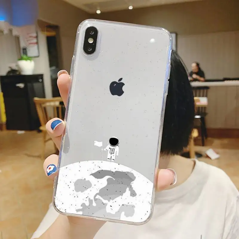 Black White Moon Stars Space Astronaut Phone Case Transparent soft For iphone 5 6 7 8 11 12 s c se plus mini x xs xr pro max 
Black White Moon Stars Space Astronaut Phone Case Transparent soft For iphone 5 6 7 8 11 12 s c se plus mini x xs xr pro max