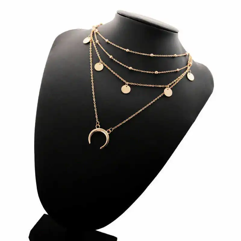 

Модное эффектное женское очаровательное колье-чокер на цепочке ожерелье женское ювелирное изделие