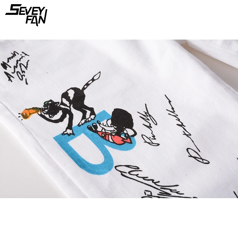 Hip Hop White Jeans Men Animal Printed Fashion Straight Slim Denim Pants Streetwear Nightclub Hipster Jeans Casual Trousers 2021
Hip Hop White Jeans Men Animal Printed Fashion Straight Slim Denim Pants Streetwear Nightclub Hipster Jeans Casual Trousers 2021