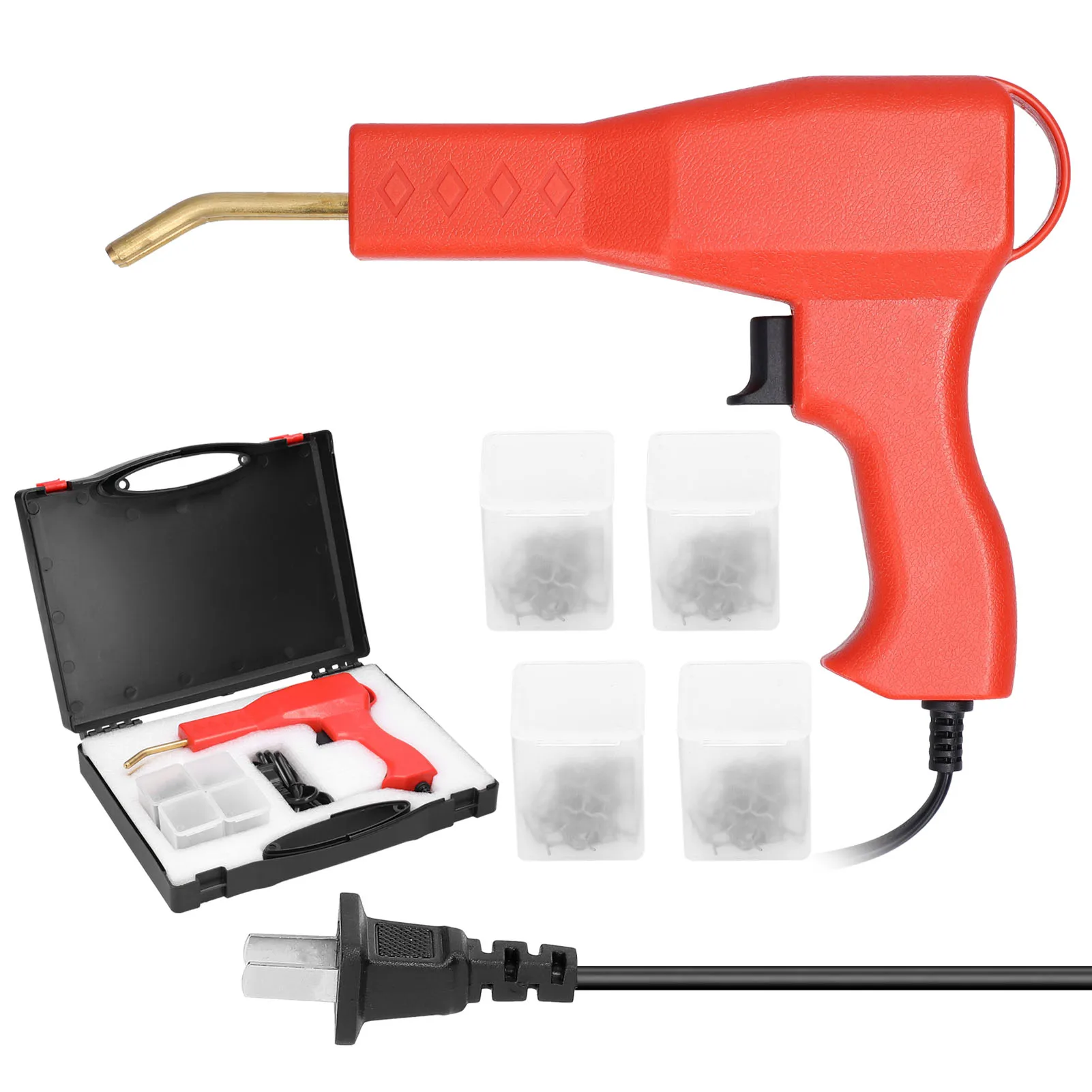 50W Plastic Welding Machine Hot Stapler Plastic Weld Car Bumper Repair Kit Staple PVC Repairing with 4 Types Hot Wave Staples
50W Plastic Welding Machine Hot Stapler Plastic Weld Car Bumper Repair Kit Staple PVC Repairing with 4 Types Hot Wave Staples