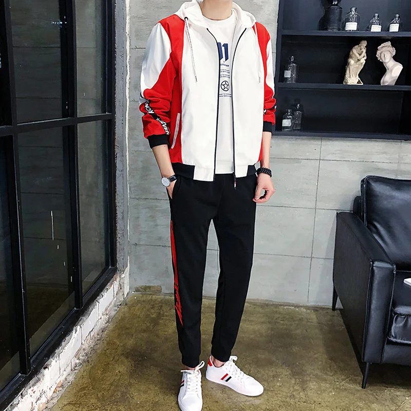 Men Tracksuit Casual Hoodies Sets 2021 Spring New Male Jackets+Pants Two Piece Sets Hip Hop Streetwear Sports Suit Patchwor
Men Tracksuit Casual Hoodies Sets 2021 Spring New Male Jackets+Pants Two Piece Sets Hip Hop Streetwear Sports Suit Patchwor