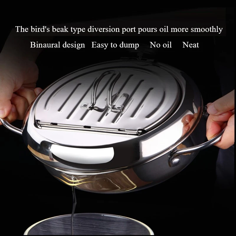 High Quality 20cm Temperature Control Flip Fryer Mini Multifunction Stainless Steel Frypot Induction Cooker Kitchen Accessories
High Quality 20cm Temperature Control Flip Fryer Mini Multifunction Stainless Steel Frypot Induction Cooker Kitchen Accessories