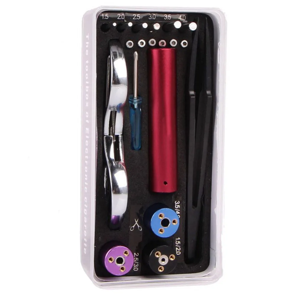 6 in 1 Vape DIY Tool Kit Coil Jig Coiler Heating Wire Wick Tool for DIY RDA RBA Atomizer Mod 1set
6 in 1 Vape DIY Tool Kit Coil Jig Coiler Heating Wire Wick Tool for DIY RDA RBA Atomizer Mod 1set