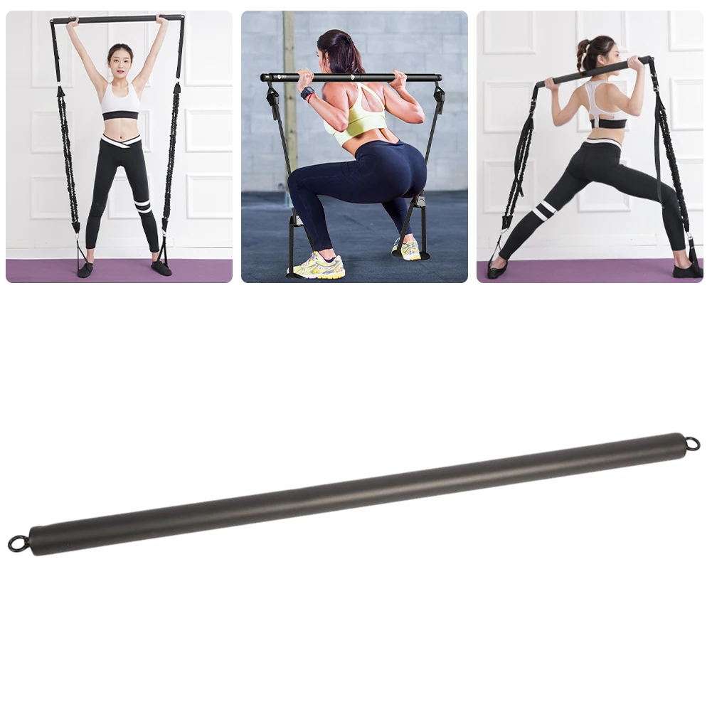 Pilates Bar Portable Exercise Stick Black Metal Yoga Exercise Pilates Bar for Weight Training Muscle Toning
Pilates Bar Portable Exercise Stick Black Metal Yoga Exercise Pilates Bar for Weight Training Muscle Toning