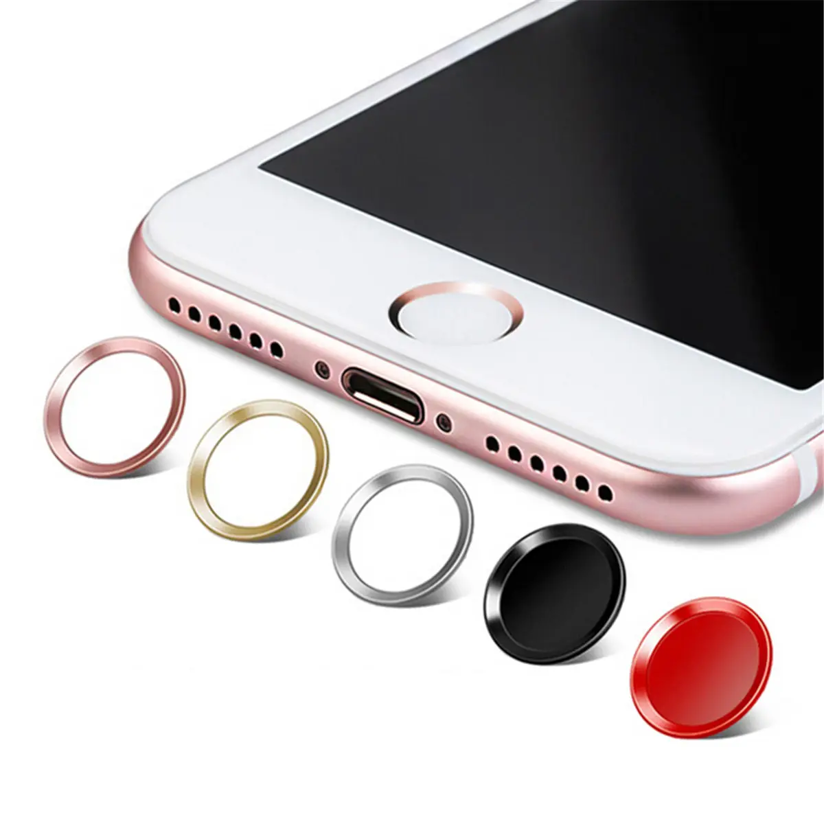 Универсальная наклейка на кнопку домой для iPhone 8 7 6 6S Plus 5s SE 5 отпечатков пальцев