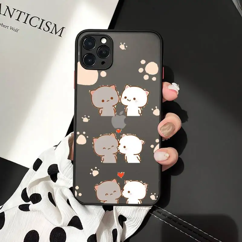 I LOVE U Couple Lovely Cute Gray Cat Phone Cases matte transparent For iphone 7 8 11 12 plus mini x xs xr pro max cover
I LOVE U Couple Lovely Cute Gray Cat Phone Cases matte transparent For iphone 7 8 11 12 plus mini x xs xr pro max cover
