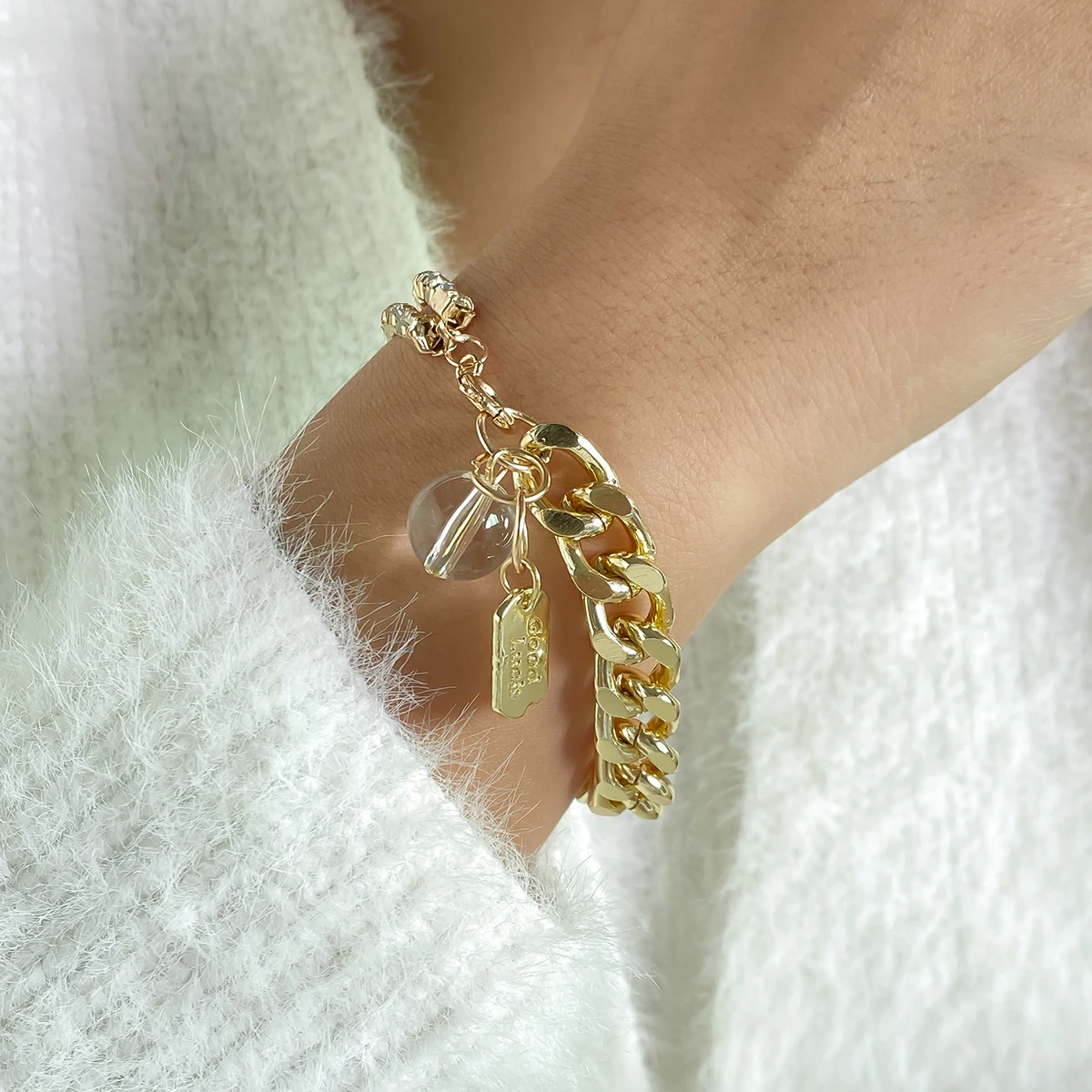 IngeSight.Z Rhinestones Crystal Chain Square Pendant Bracelets Bangles Asymmetrical Chunky Thick Friendship Bracelets Jewelry
IngeSight.Z Rhinestones Crystal Chain Square Pendant Bracelets Bangles Asymmetrical Chunky Thick Friendship Bracelets Jewelry