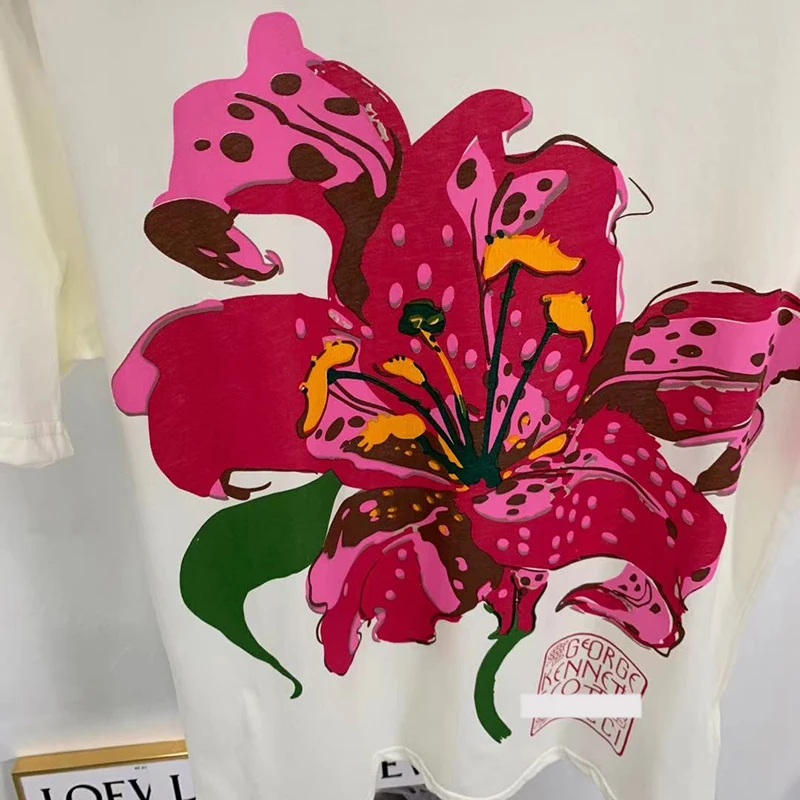 Rowling Big Red Flower Classic Tee Shirts Woman Summer Shirt Short Sleeve O Neck Cotton T-Shirts Casual Vintage Tshirt Tops 2021
Rowling Big Red Flower Classic Tee Shirts Woman Summer Shirt Short Sleeve O Neck Cotton T-Shirts Casual Vintage Tshirt Tops 2021