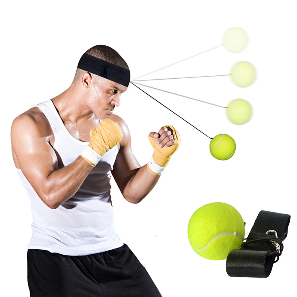 

Boxing Reflex Speed Punch Ball MMA Sanda Boxer Raising Reaction Force Hand Eye Training Set Stress Gym Boxing Muay Thai Exercise