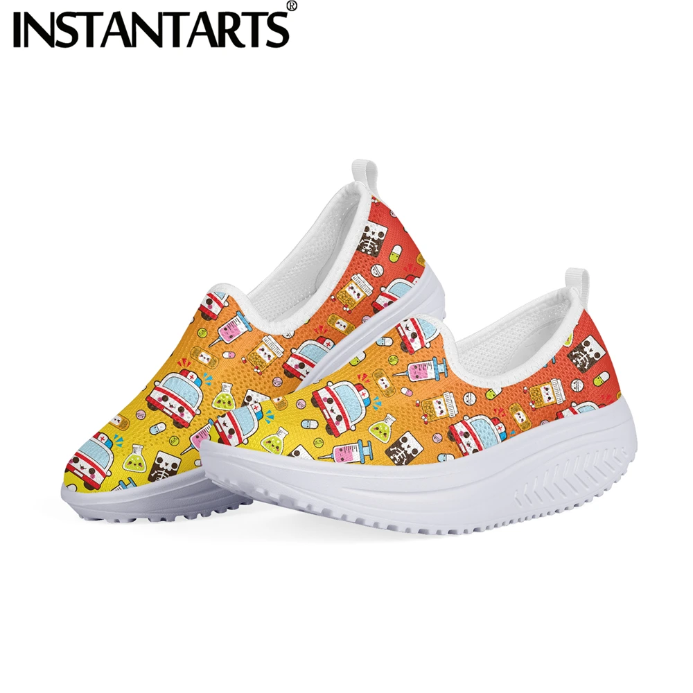 INSTANTARTS 2021 New Style Women Slip-on Platform Flat Shoes Gradient Color Hospital Ambulance Pattern Girls Mesh Snekaers Hot
INSTANTARTS 2021 New Style Women Slip-on Platform Flat Shoes Gradient Color Hospital Ambulance Pattern Girls Mesh Snekaers Hot