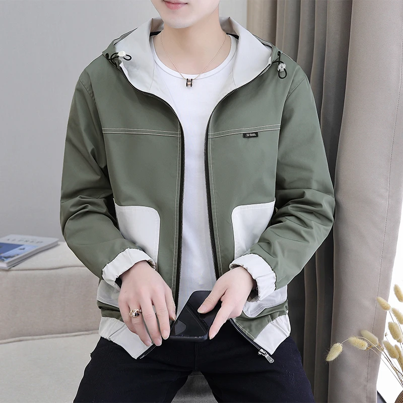 2021 autumn new fashion color matching men's hooded jacket jacket trendy big pockets loose and comfortable
2021 autumn new fashion color matching men's hooded jacket jacket trendy big pockets loose and comfortable