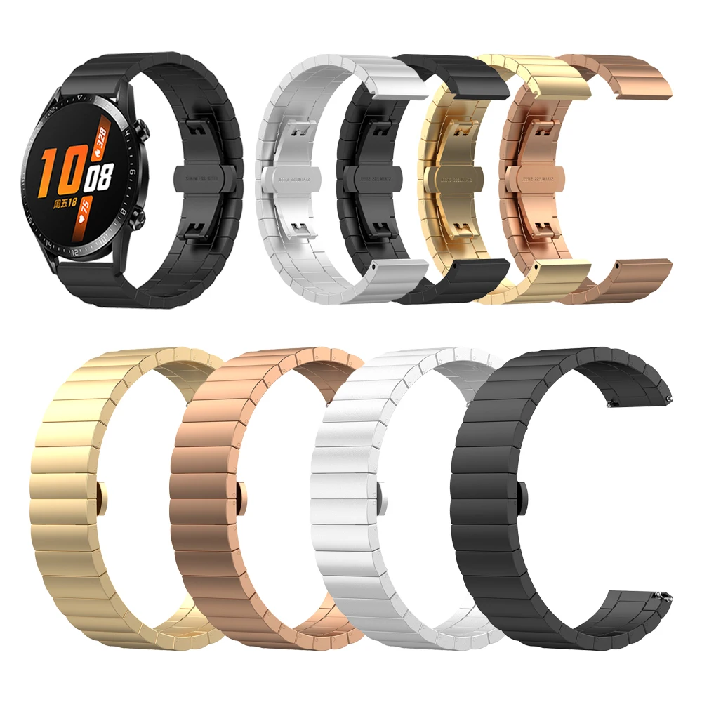 20mm 22mm Stainless Steel Strap For Huawei GT 2 42mm 46mm Business Bracelet For Huawei GT 2 Pro/2E/GT Wristband Accessories
20mm 22mm Stainless Steel Strap For Huawei GT 2 42mm 46mm Business Bracelet For Huawei GT 2 Pro/2E/GT Wristband Accessories