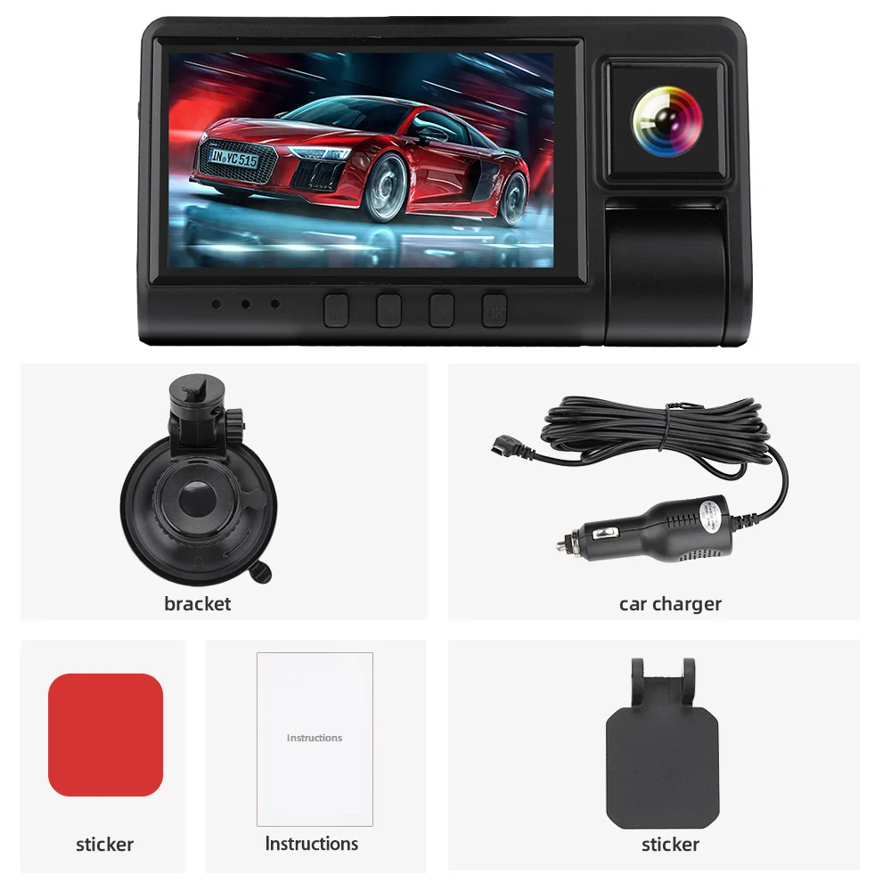 VEHEMO 3 inch IPS Screen Dual Lens HD 1080P Car DVR Camera 170 Degree WIFI Connection Night Vision Motion Detection
VEHEMO 3 inch IPS Screen Dual Lens HD 1080P Car DVR Camera 170 Degree WIFI Connection Night Vision Motion Detection