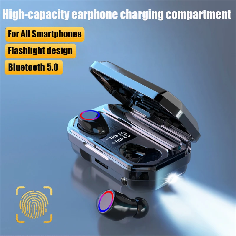 Mini TWS Bluetooth5.0 earphone wireless headset9D stereo sports waterproof wireless earpiece with microphone Bluetooth Headphone
Mini TWS Bluetooth5.0 earphone wireless headset9D stereo sports waterproof wireless earpiece with microphone Bluetooth Headphone