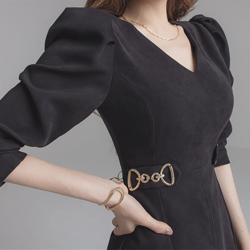 Women's Clothing 2020 Autumn Winter New Korean Style Fashion Temperament Solid Slim Mid-Calf Sexy V-Neck Bottoming Dress 
Women's Clothing 2020 Autumn Winter New Korean Style Fashion Temperament Solid Slim Mid-Calf Sexy V-Neck Bottoming Dress