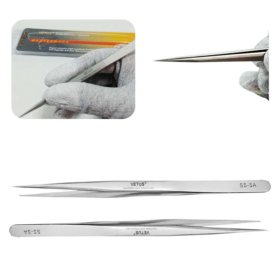 Super-har High Precision Anti-Acid Tweezers Tweezers Swiss standard mirror Super Hard Sharp for Watch Repair etc high-precision
Super-har High Precision Anti-Acid Tweezers Tweezers Swiss standard mirror Super Hard Sharp for Watch Repair etc high-precision