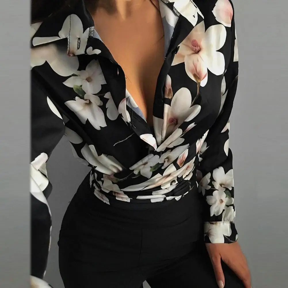 Office Lady Blouses Print Blusas y camisas Shirts Women Shirt Turn-down Collar Tops Autumn LongSleeve Top V Neck Pullover Blouse
Office Lady Blouses Print Blusas y camisas Shirts Women Shirt Turn-down Collar Tops Autumn LongSleeve Top V Neck Pullover Blouse