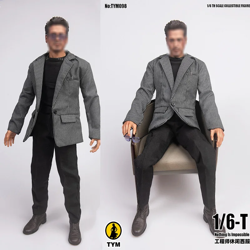 1/6 TYM098 Tony Stark's Casual Striped Jacket Coat Fit 12''Male Action Figure Body
1/6 TYM098 Tony Stark's Casual Striped Jacket Coat Fit 12''Male Action Figure Body