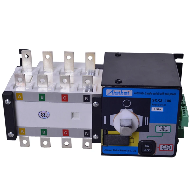 100 А Трехфазная генераторная установка ATS. Автоматический переключатель 4P(ATS 100A) 
100 А Трехфазная генераторная установка ATS. Автоматический переключатель 4P(ATS 100A)