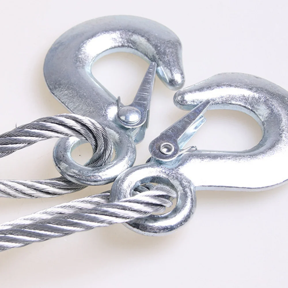 1PC Car Hauling Cable Sturdy Car Trailer Rope 5 Tons Car Special Winch Rope with Hooks Thicken Car Trailer Rope Silver
1PC Car Hauling Cable Sturdy Car Trailer Rope 5 Tons Car Special Winch Rope with Hooks Thicken Car Trailer Rope Silver